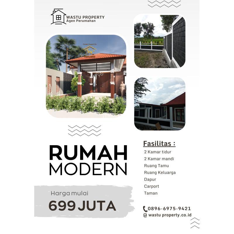 Jual Rumah Cantik Bangunan Etnik Tradisional Tipe 98 Dengan View Indah - Sleman Jogja