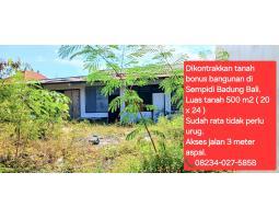 Jual Tanah Luas 500 m2 area Sempidi dkt jl Cokroaminoto, Cargo, Gatsu - Badung Bali