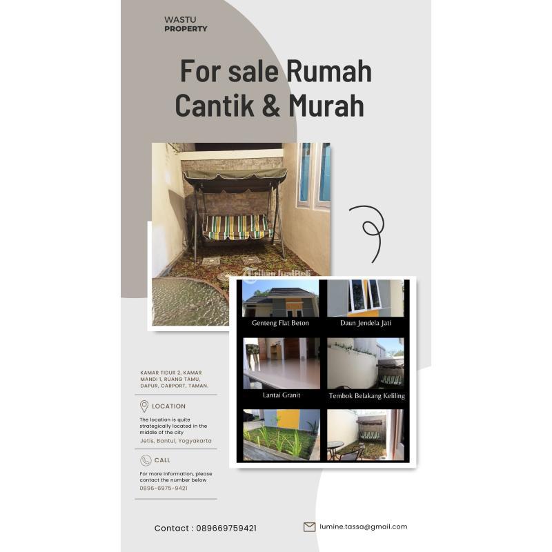 Dijual Rumah Premium Luas 60m Tipe 36 2KT 1KM Di Lokasi Strategis - Bantul Yogyakarta