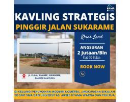 Jual Tanah Luas 91 m2 Murah Pinggir Jalan Sukarame - Bandar Lampung