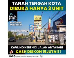 Dijual Tanah Kavling Luas 120 m2 Murah Jalan Antasari Kedamaian - Bandar Lampung