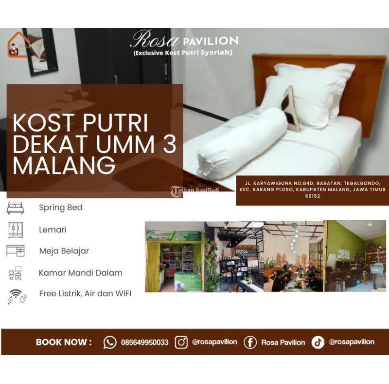 Disewakan Kost Putri Fasilitas Lengkap Dekat Kampus UMM 3 - Malang Kota Jawa Timur