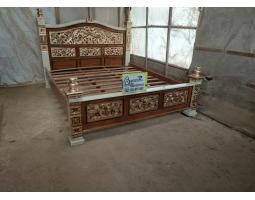 Tempat Tidur Rahwana Ukir Full Kayu Jati - Jakarta