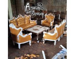 Kursi Tamu Sofa Romawi Inul Full Kayu Jati - Yogyakarta