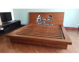 Tempat Tidur Minimalis Full Kayu Jati - Yogyakarta