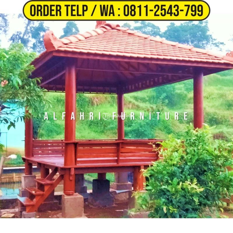 Gazebo Murah 3x4 Kayu Glugu - Sleman Jogja