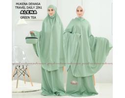 Mukena Travel Daily Katun Polos 2in1 Alena - Jakarta Utara