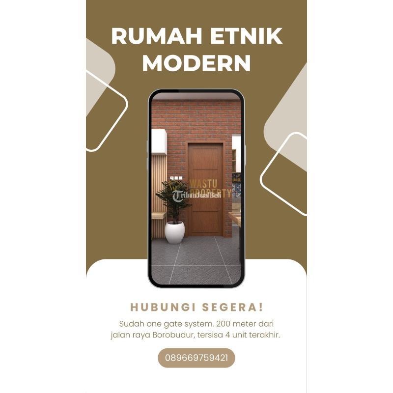 Jual Rumah Modern Tipe 65 Baru Hanya 1 Menit Dari Gerbang Gajah Kembanglimus - Magelang Jawa Tengah