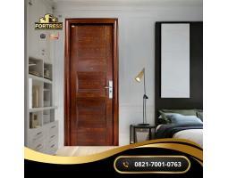 Premium Fortress Pintu Motif Kayu Minimalis Modern - Banda Aceh