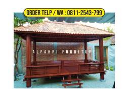 Gazebo Minimalis Modern 2x4 Kayu Kelapa - Yogyakarta