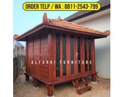 Gazebo Minimalis Dari Kayu 3x3 Mushola Modern - Yogyakarta