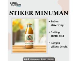 Jasa Cetak Stiker label Minuman Online - Sidoarjo Jawa Timur 