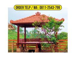 Gazebo Murah 3x4 Kayu Glugu - Bogor Jawa Barat