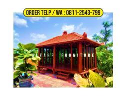 Gazebo Glugu 3x6 Minimalis Dari Kayu - Bogor Jawa Barat