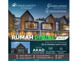 Dijual Rumah Citraland City Losari Golden Avenue LT250 LB244 SHM - Makassar Sulawesi Selatan