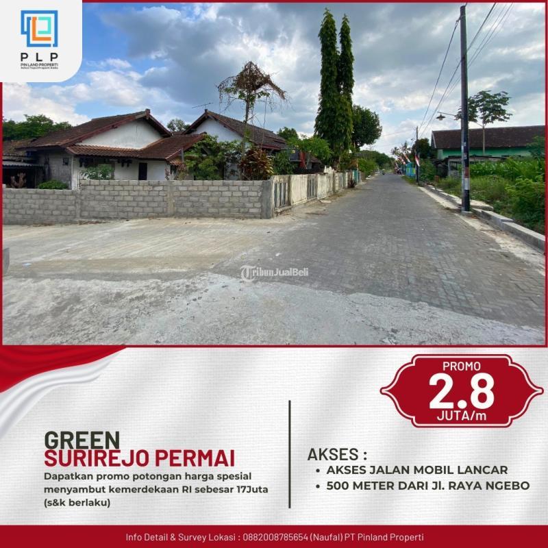 Jual Tanah Pekarangan Luas 142 m2 Strategis Timur Pasar Gentan Hanya 2,8juta Per Meter - Sleman Yogyakarta