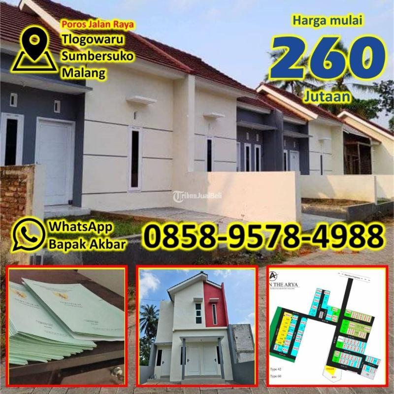 Dijual Rumah Tipe 42 Baru di Tlogowaru Dekat Wisata Mbelong - Malang Jawa Timur