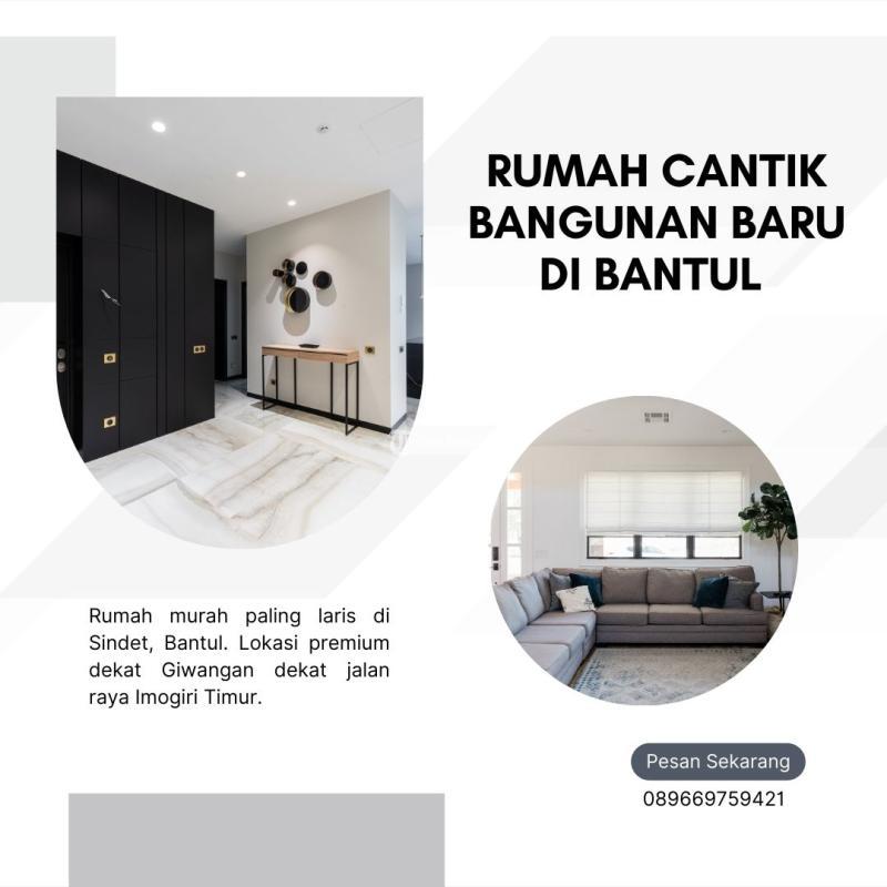 Dijual Rumah LT60 LB36 2KT 1KM Legalitas SHGB Harga Terjangkau - Bantul Yogyakarta 