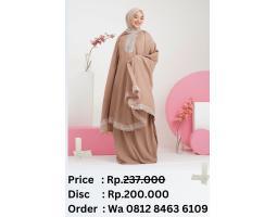 Mukena 2in1 Misella Renda Mewah Misella Peach M-003 - Jakarta Utara