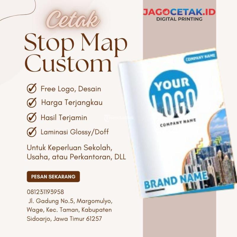 Cetak Map Folder Custom di Jagocetak.id - Sidoarjo Jawa Timur