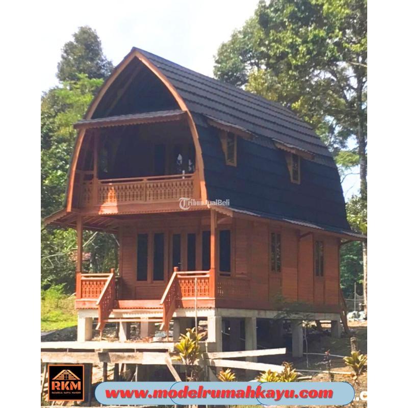 Model Rumah Lumbung Tingkat Ukuran 4x8 Meter - Ogan Ilir Sumatera Selatan