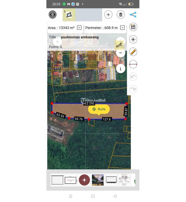 Dijual Tanah Luas 13.343m2 Lokasi Jalan Transkalimantan - Kubu Raya Kalimantan Barat