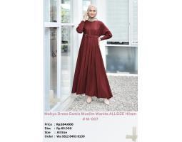 Mahya Dress Gamis Muslim Wanita ALLSIZE Hitam M007 - Jakarta Utara