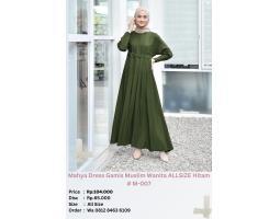 Mahya Dress Gamis Muslim Wanita ALLSIZE Hitam M007 - Jakarta Utara