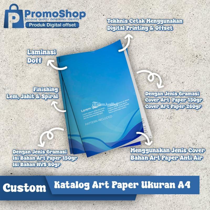 Cetak Katalog Buku Promosi Art Paper A4  Catalogue Menu Terdekat - Surabaya Jawa Timur