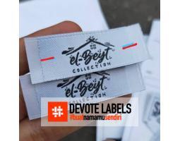 Cetak Label Woven Damaskdi Devotelabels - Lampung Timur  