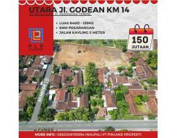 Jual Tanah Luas 84 m2 Shm Pekarangan 150jutaan Di Jl. Godean KM 14 - Sleman Jogja