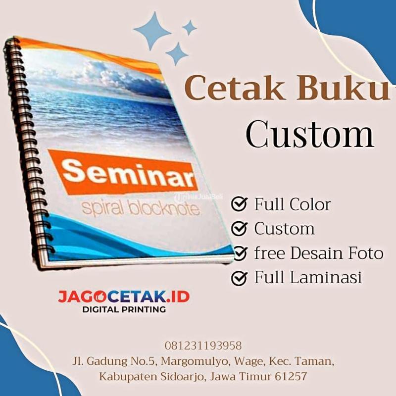 Cetak Buku Custom Full Color di Jagocetak.id - Sidoarjo Jawa Timur