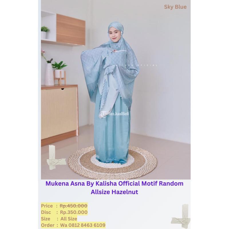 Mukena Asna By Kalisha Official Motif Random Allsize Hazelnut - Jakarta Utara