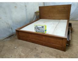 Tempat Tidur Minimalis Full Kayu Jati - Jakarta Pusat 