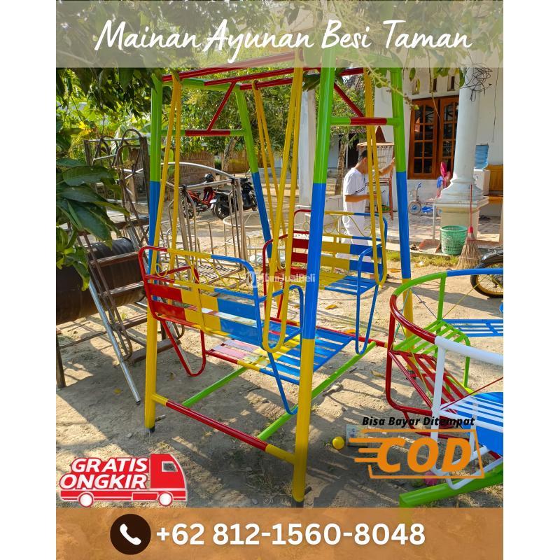 Ayunan Anak Dari Besi Dan Mainan Wahana di Kediri Jawa Timur - Tribun