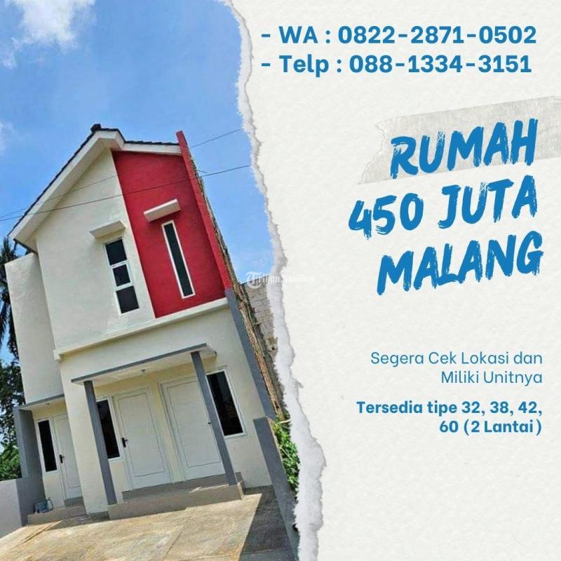 Dijual Rumah Tajinan Malang LT72 LB45 Dekat Yayasan Pendidikan Islam - Malang Jawa Timur