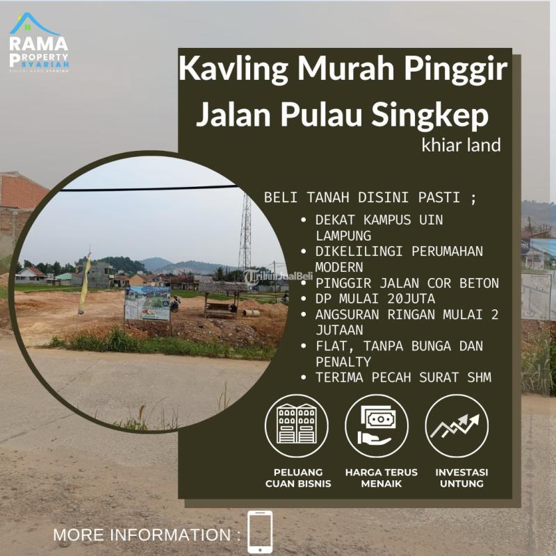 Dijual Tanah Murah Siap Bangun LT121 Legalitas SHM - Bandar Lampung