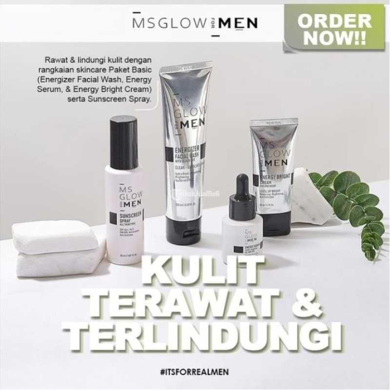MS Glow Men Paket Lengkap ORI Pencerah Wajah Penghilang Jerawat - Surabaya Jawa Timur