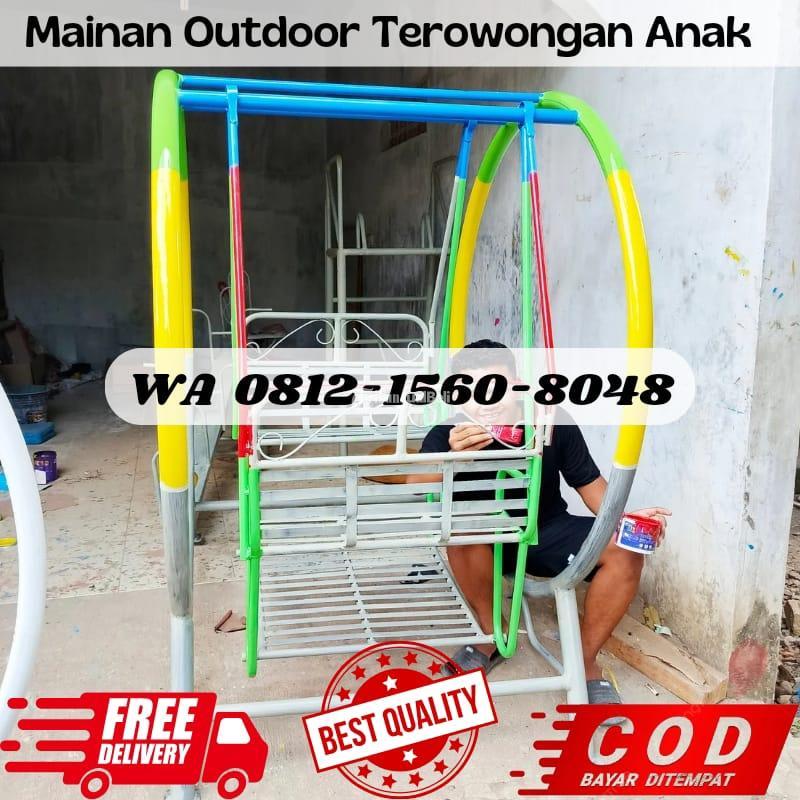 Produksi Ayunan dan Perosotan Mainan Tk Outdoor di Taman - Madiun Kota Jawa Timur