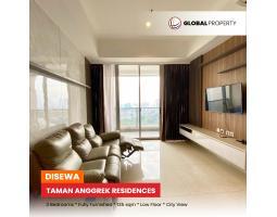 Disewakan Apartemen Luas 135 Good Condition Fully Furnished Taman Anggrek Residences, 3 Bed, Low Floor - Jakarta Barat