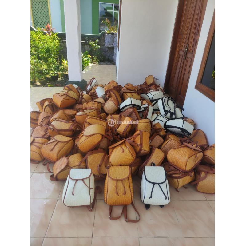 Tas Gendong Pandan Natural - Bangli Bali 