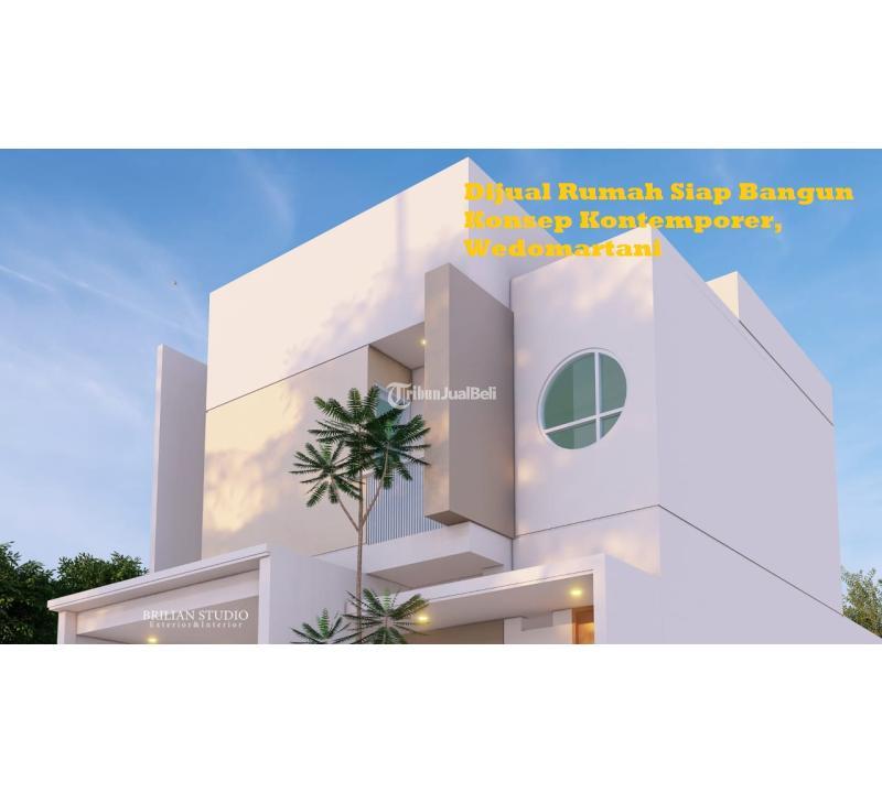 Dijual Rumah Siap Bangun LT164 LB200 SHM Konsep Kontemporer, Wedomartani - Gunung Kidul Yogyakarta