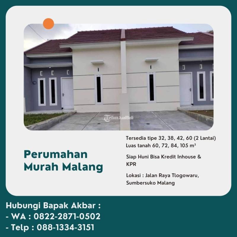 Dijual Rumah Sumbersuko Malang LT58 LB36 SHM Dekat Pom Bensin - Malang Jawa Timur