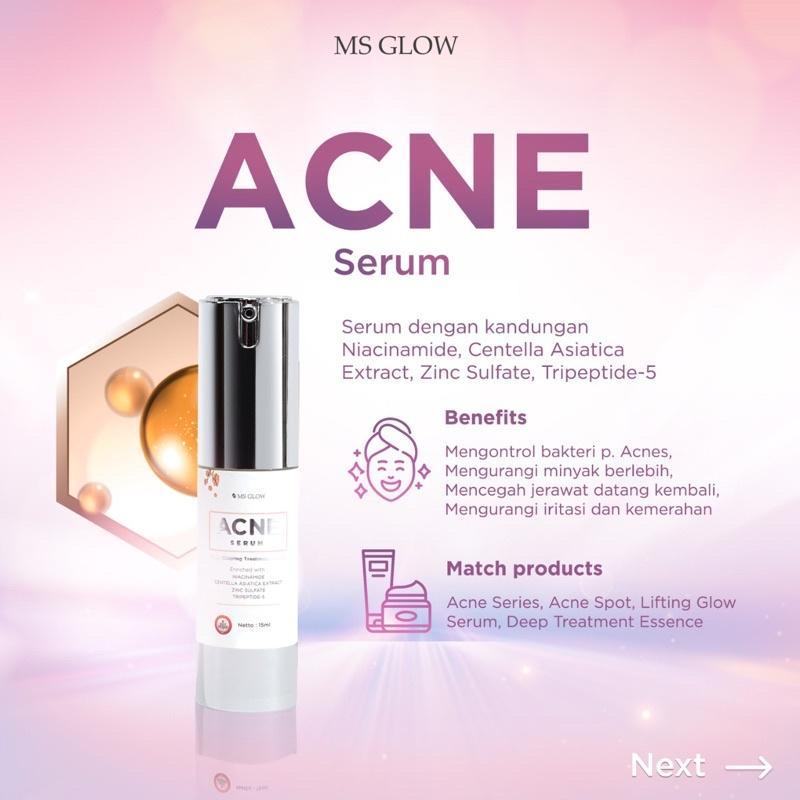 MS Glow Serum Acne Penghilang Jerawat Komedo Bruntusan Ampuh - Surabaya Jawa Timur 