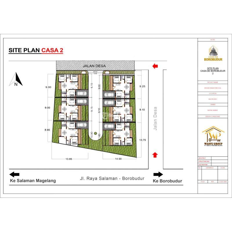 Dijual Rumah Murah Tanah Luas 133m2 SHM Tipe 65 3KT 2KM Di Borobudur Design Etnik - Magelang Jawa Tengah