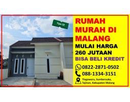 Dijual Rumah Perumahan Sumbersuko LT45 LB36 2KT 1KM Dekat GOR Ken Arok - Malang Jawa Timur