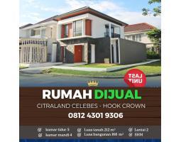 Dijual Rumah LT121 LB168 SHM 5KT 4KM Citraland Celebes Hook Crown Hertasning Gowa - Makassar Sulawesi Selatan
