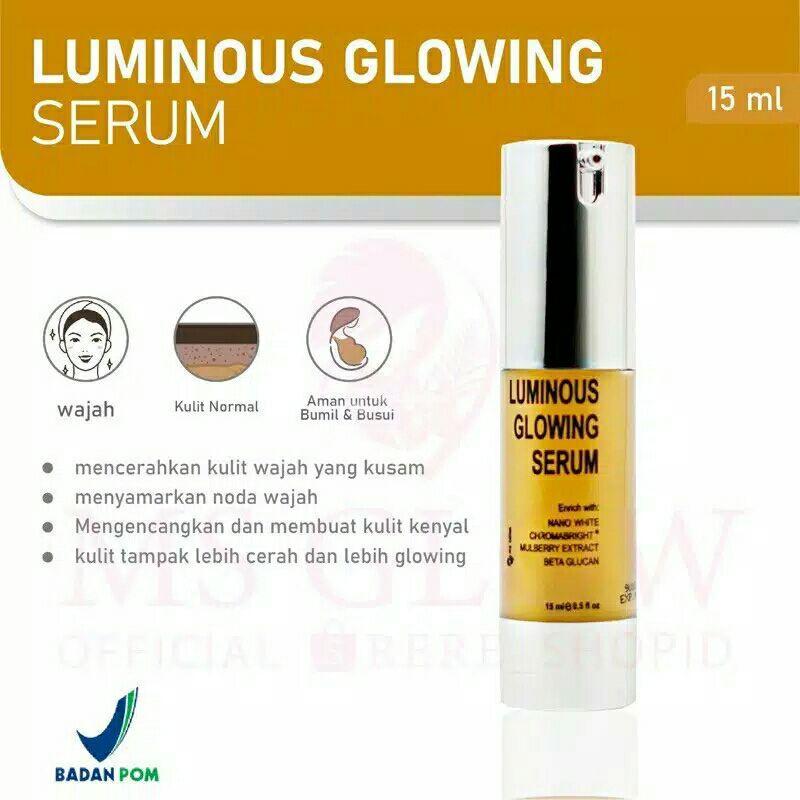 MS Glow Luminous Serum ORI Pencerah Wajah Penghilang Noda Hitam - Surabaya Jawa Timur