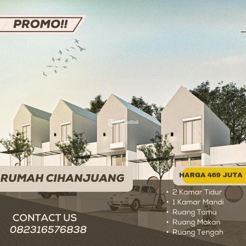 Dijual Rumah Murah LT63 LB36 SHM 3KT 1KM Daerah Cihanjuang Cimahi Akses Mudah Dekat Ke Pasteur Dan Sariwangi - Bandung Barat Jawa Barat