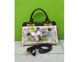 Tas Pandan Pesta Motif Unik - Bangli Bali 